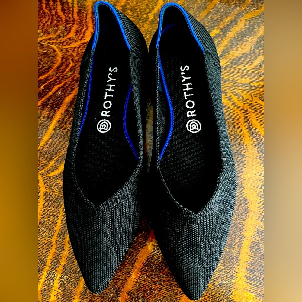 Rothy’s The Point Flat Size Black Solid